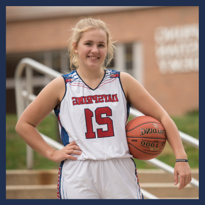 Christian High School Female Basketball Player