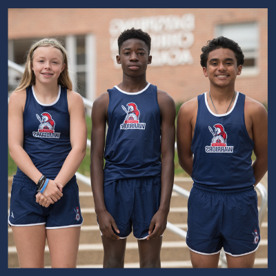 Christian middle School Student track Athletes